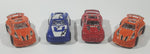 Polyfect High Speed Hot 1 Racer Racing Cars Blue, Red, Orange Plastic Toy Car Vehicle Set of 4