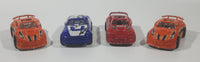 Polyfect High Speed Hot 1 Racer Racing Cars Blue, Red, Orange Plastic Toy Car Vehicle Set of 4