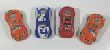 Polyfect High Speed Hot 1 Racer Racing Cars Blue, Red, Orange Plastic Toy Car Vehicle Set of 4