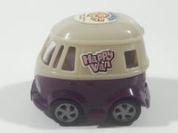 KidsMania Happy Van Purple Bus Plastic Pull Back Toy Car Candy Vehicle