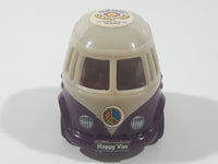 KidsMania Happy Van Purple Bus Plastic Pull Back Toy Car Candy Vehicle