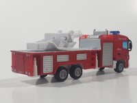 Fire Alarm Rescue Fire Engine Truck Red Plastic Die Cast Toy Car Vehicle