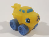 Toddler Airplane with Blue Eyes Yellow Rubber Toy Plane Vehicle