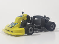 2016 Geobra PlayMobil #28 Fluorescent Yellow Go Kart Plastic Toy Car Vehicle
