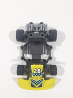 2016 Geobra PlayMobil #28 Fluorescent Yellow Go Kart Plastic Toy Car Vehicle