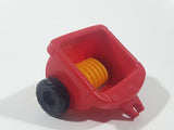 2001 Mattel Fisher Price Little People Hay Bale Shredder Trailer Tractor Implement Red Plastic 3 1/8" Long Toy Vehicle