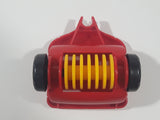 2001 Mattel Fisher Price Little People Hay Bale Shredder Trailer Tractor Implement Red Plastic 3 1/8" Long Toy Vehicle