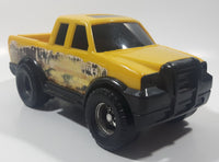 2011 FunRise Tonka Hasbro Off-Road Adventure Pickup Truck Yellow 8" Long Plastic Toy Car Vehicle #50254