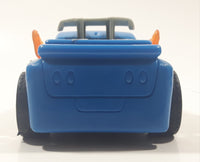 2002 Mattel Hot Wheels Dragster Truck Blue 5 1/2" Long Plastic Die Cast Toy Car Vehicle Lights and Sound Moving Car and Moving Flames