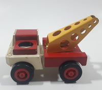 Vintage 1970s Kosto Tow Truck 3 1/2" Long Plastic and Pressed Steel Die Cast Toy Car Vehicle Made in Mauritius