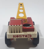 Vintage 1970s Kosto Tow Truck 3 1/2" Long Plastic and Pressed Steel Die Cast Toy Car Vehicle Made in Mauritius