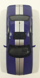 2014 Welly No. 24049 Dodge Challenger SRT White Purple with Silver Stripes 7 1/2" Long Die Cast Toy Car Vehicle with Opening Doors and Hood