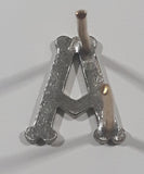 Letter A Shaped Metal Regiment Unit Hat Cap Shoulder Patch Badge Insignia