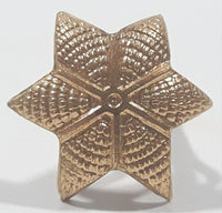 Gold Tone Star Shaped Metal Military Regiment Unit Hat Cap Shoulder Patch Badge Insignia