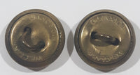 WWII Canadian Military General Service 5/8" Brass Button W.E. Clark Toronto Set of 2