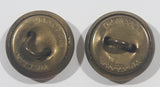 WWII Canadian Military General Service 5/8" Brass Button W.E. Clark Toronto Set of 2