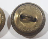 WWII Canadian Military General Service 5/8" Brass Button W.E. Clark Toronto Set of 2