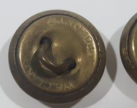 WWII Canadian Military General Service 5/8" Brass Button W.E. Clark Toronto Set of 2