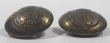 WWII Canadian Military General Service 1" Brass Button Made in Canada Set of 2