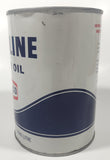 Vintage Texaco Havoline Motor Oil On U.S. Quart 0.946 Litre White 5 1/2" Tall Metal Oil Can