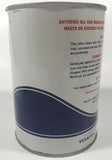 Vintage Texaco Havoline Motor Oil On U.S. Quart 0.946 Litre White 5 1/2" Tall Metal Oil Can