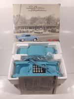 Vintage Telemania '57 Chevy Bel Air Car Shaped Blue Telephone Headlights Light Up and It Honk New in Box