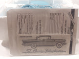 Vintage Telemania '57 Chevy Bel Air Car Shaped Blue Telephone Headlights Light Up and It Honk New in Box