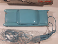 Vintage Telemania '57 Chevy Bel Air Car Shaped Blue Telephone Headlights Light Up and It Honk New in Box