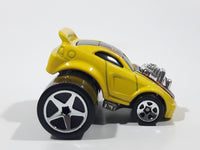 2004 Hot Wheels First Editions Fatbax 04 Mustang GT Yellow Die Cast Toy Car Vehicle