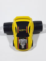 2004 Hot Wheels First Editions Fatbax 04 Mustang GT Yellow Die Cast Toy Car Vehicle