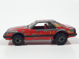 Vintage 1982 Hot Wheels The Hot Ones 1979 Ford Mustang Cobra Enamel Red Die Cast Toy Car Vehicle