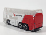 Realtoy Qantas Airline Double Decker Coach Bus White and Red Die Cast Toy Car Vehicle