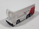 Realtoy Qantas Airline Double Decker Coach Bus White and Red Die Cast Toy Car Vehicle