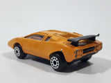 Vintage Zee Toys Dyna Wheels D51 Lamborghini Countach Yellow Die Cast Toy Car Vehicle