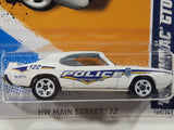 2012 Hot Wheels HW Main Street 12 '69 Pontiac GTO Judge White Die Cast Toy Car Vehicle New in Package