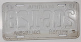 1969 Beautiful British Columbia Light Blue with White Letters Vehicle License Plate Tag 206 128