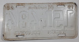 1968 Beautiful British Columbia White with Blue Letters Vehicle License Plate 151 484