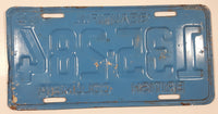 Vintage 1965 Beautiful British Columbia White Letter Light Blue Vehicle Automobile License Plate Tag 135 284