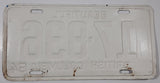 1964 Beautiful British Columbia White with Light Blue Letters Vehicle License Plate 17 836