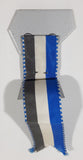 Vintage 1971 Faude Gippingen Switzerland Swiss Auszeichnung Kranz, Preiskegeln SC Larein Jenaz Stone Put Shot Put Steinstossen 4 3/8" Long Grey White Blue Sports Ribbon Medal Award