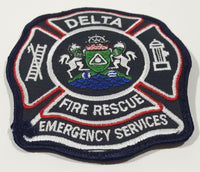 Delta British Columbia Fire Rescue Emergency Services Fabric Shoulder Patch Badge