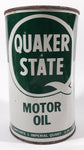 Vintage Quaker State S.A.E. 20 - 20W Motor Oil 1 Imperial Quart 1.14 Litres Metal Can FULL Burlington, Ontario