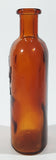 Vintage Style THT 2004 RE 1884 5 1/2" Tall Embossed Brown Amber Glass Apothecary Chemist Medicine Bottle