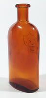 Vintage Style THT 2004 RE 1884 5 1/2" Tall Embossed Brown Amber Glass Apothecary Chemist Medicine Bottle