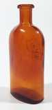 Vintage Style THT 2004 RE 1884 5 1/2" Tall Embossed Brown Amber Glass Apothecary Chemist Medicine Bottle