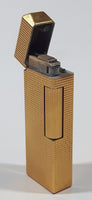 Vintage Colibri Of London John Sterling 2 1/2" Tall Gold Plated Gas Lighter
