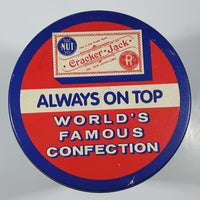 Cracker Jacks Always on Top World's Famous Confections Baseball 8" Tall Tin Metal Canister