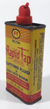 Vintage Relton Rapid Tap Cutting Fluid For Easier Faster Machining Yellow 4 Fl. Oz. 118 ml 4 7/8" Tall Tin Metal Container Empty