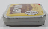 Vintage 1980s Bayer 12 Tablets Aspirin "Genuine" Acetylsalicyclic Acid Tablets DIN 260959 'Press Here' Small Pocket Size Tin Metal Hinged Pill Case EMPTY