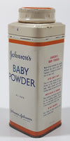 Vintage Johnson's Baby Powder 4 1/2 OZS. 5" Tall Tin Container Johnson & Johnson Limited Montreal EMPTY